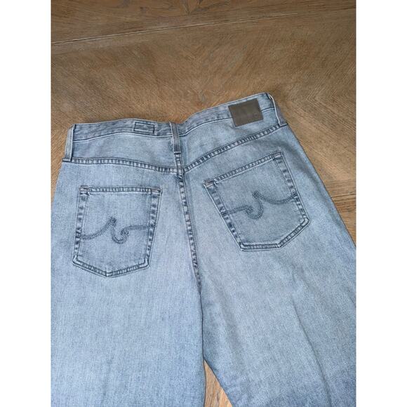 AG Adriano Goldschmied Women's Etta Wide Leg Jeans light wash two tone size 32 - Picture 7 of 11
